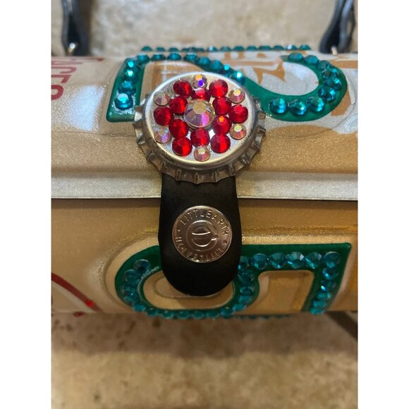 Little‎ Earth License Plate purse with swarovski crystals - Picture 2 of 7